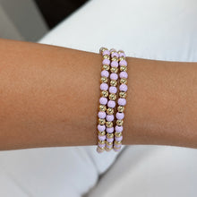 Load image into Gallery viewer, Lilac Beaded Bracelet
