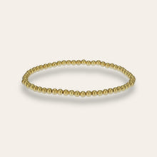 Load image into Gallery viewer, 3 mm Gold Plain Beaded Bracelet
