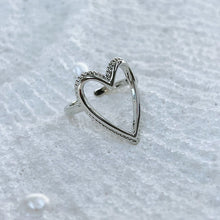 Load image into Gallery viewer, Silver Open Heart Ring
