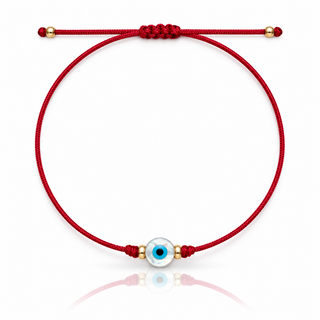 Mother of Pearl Evil Eye Bracelet