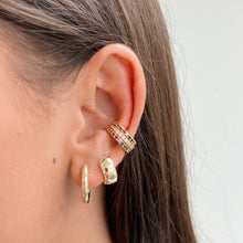 Load image into Gallery viewer, Colorful Cz Ear Cuff Gold
