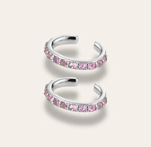 Load image into Gallery viewer, Pink Cz Ear Cuff Silver
