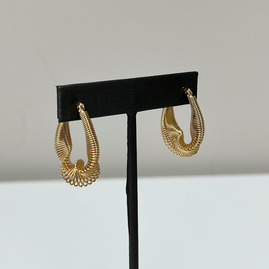 Rome Hoop Earrings Gold