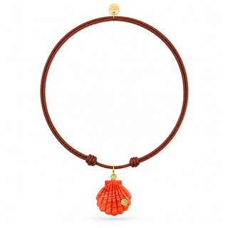 Coralia Shell Cord Necklace