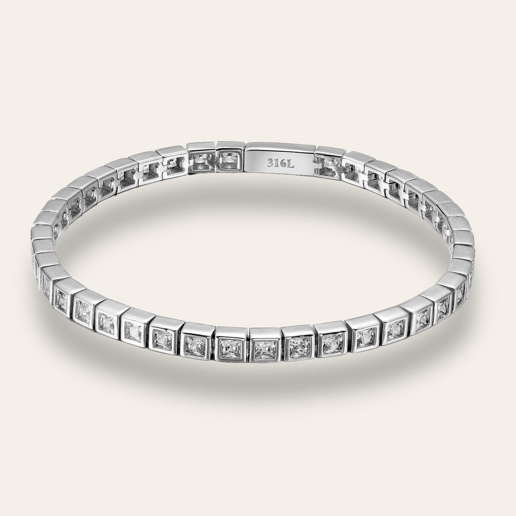 Diamond Tennis Bracelet Silver
