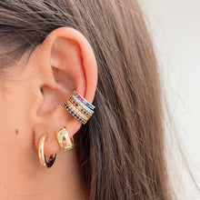 Load image into Gallery viewer, Emerald Cz Ear Cuff Gold
