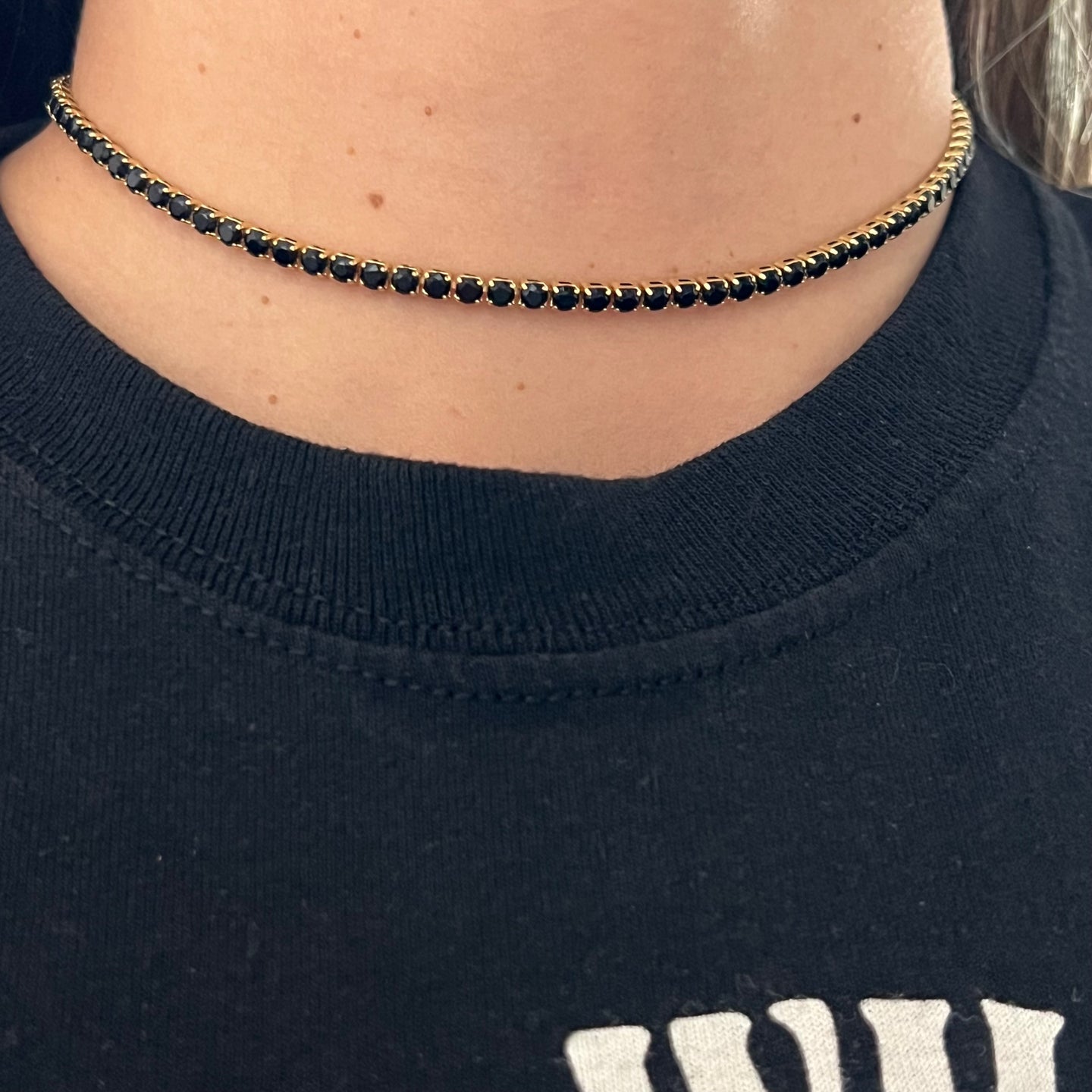Black Tennis Necklace
