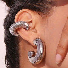Load image into Gallery viewer, Silver Chunky Earrings
