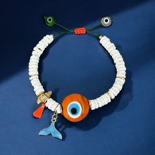 Load image into Gallery viewer, Talisman for Protection, Intuition &amp; Flow – Evil Eye Bracelet - One-of-a-Kind
