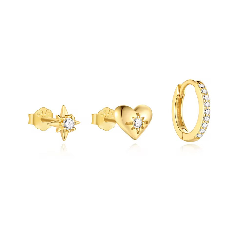 Starlight Trio Earrings Set – Pre-order