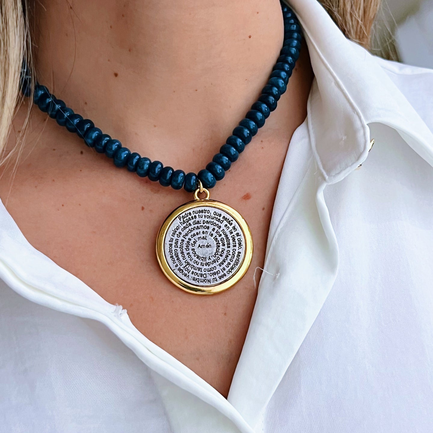 Symbol of Faith and Protection - Our Father Prayer Bead Necklace