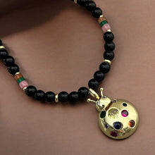 Load image into Gallery viewer, A Symbol of Luck &amp; Protection - Ladybug Onyx Necklace
