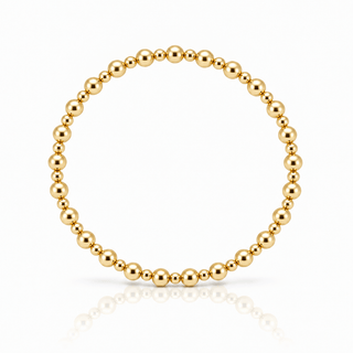2mm / 4mm Gold Bead Bracelet - Georgina Nicol