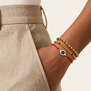 2mm / 4mm Gold Bead Bracelet - Georgina Nicol