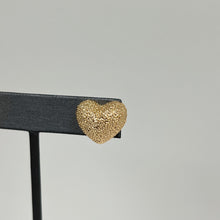 Load image into Gallery viewer, Textured Chunky Heart Stud Earrings
