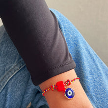 Load image into Gallery viewer, Protection &amp; Energy Bracelet – Evil Eye Charm for Good Vibes
