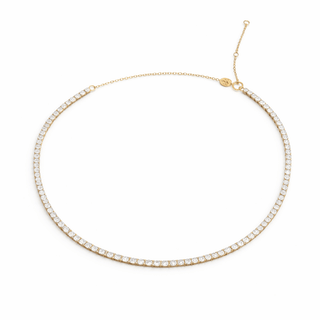 3mm CZ Gold Tennis Necklace - Georgina Nicol
