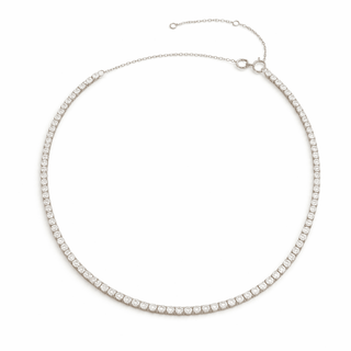 3mm CZ Silver Tennis Necklace - Georgina Nicol