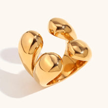 Load image into Gallery viewer, Gold Chunky Dome Ring Tarnish Free Waterproof Hypoallergenic Trendy 
