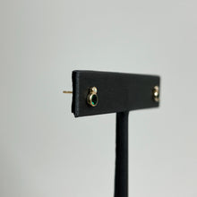 Load image into Gallery viewer, Tiny Emerald Opal Stud Earrings
