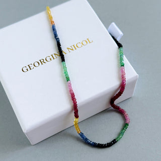 Sapphire Rainbow Necklace