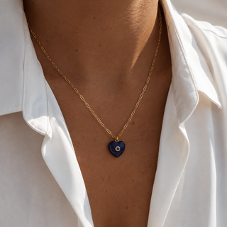 Lapis Heart Necklace