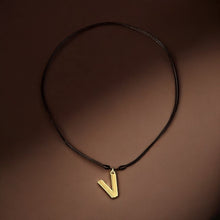 Load image into Gallery viewer, Voice of the Soul – Initial V Necklace
