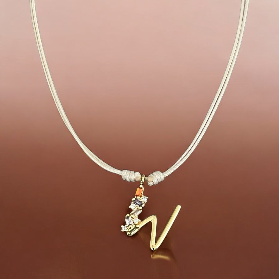 Wisdom Within – Initial W Necklace