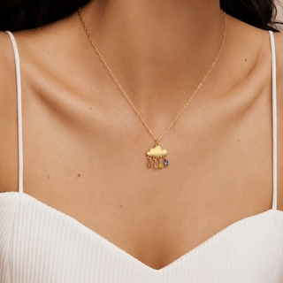 Nuvola CZ Drop Necklace