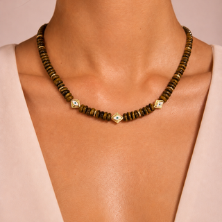 Nazar Tiger’s Eye Necklace