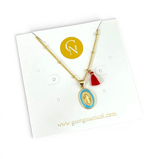 Enamel Virgin Necklace