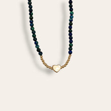 Load image into Gallery viewer, Heart Gemstone Choker Necklace
