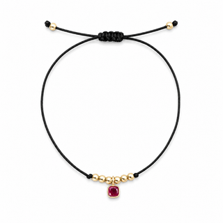 Éclat Ruby Cord Bracelet