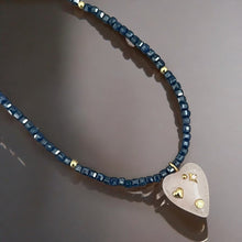 Load image into Gallery viewer, Attract Love, Strengthen Your Energy - Rose Quartz Heart Necklace
