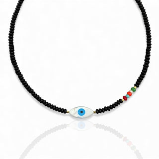 Mother of Pearl Evil Eye Protection Necklace