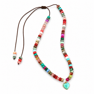 Allegra Turquoise Heart Necklace