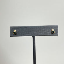 Load image into Gallery viewer, Tiny Emerald Opal Stud Earrings
