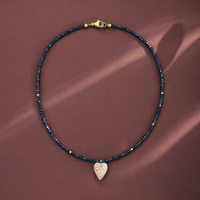 Load image into Gallery viewer, Attract Love, Strengthen Your Energy - Rose Quartz Heart Necklace
