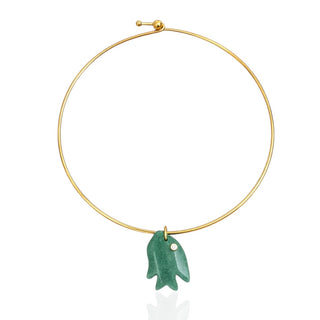 Abundance, Luck & Growth Aventurine Fish Choker