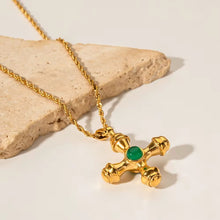 Load image into Gallery viewer, Protection Vintage Cross Necklace

