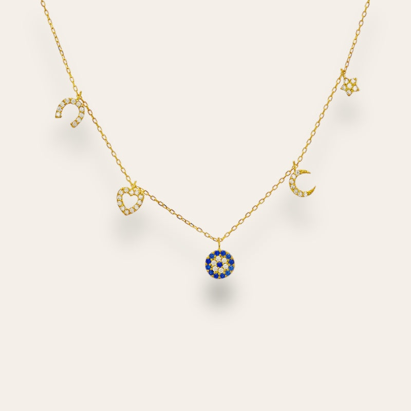 Gold Lucky Charm Necklace