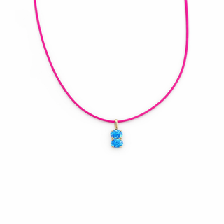 Serenity Blue Opal Cord Necklace