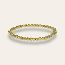 Load image into Gallery viewer, 4 mm Gold Plain Beaded Bracelet
