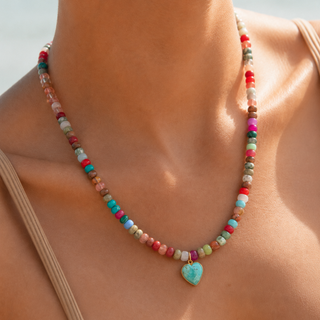 Allegra Turquoise Heart Necklace