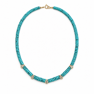 Capri Turquoise Beaded Necklace
