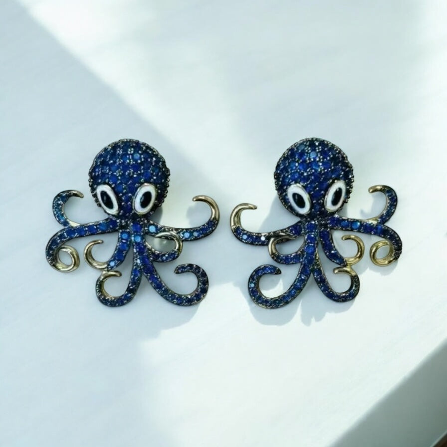 Ocean Energy Octopus Earrings
