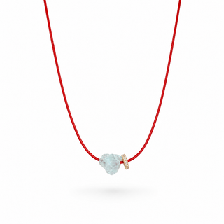 Raw Aquamarine Necklace