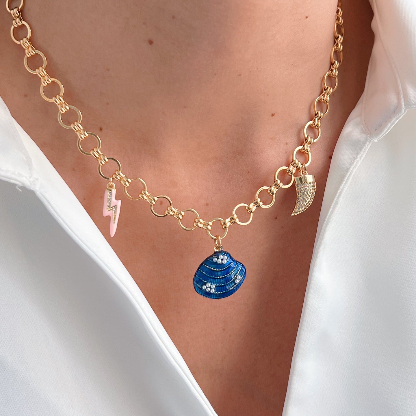 Channel Ocean Energy – Nautical Charm Necklace for Luck & Power
