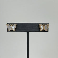 Load image into Gallery viewer, Mother of Pearl Butterfly Earrings
