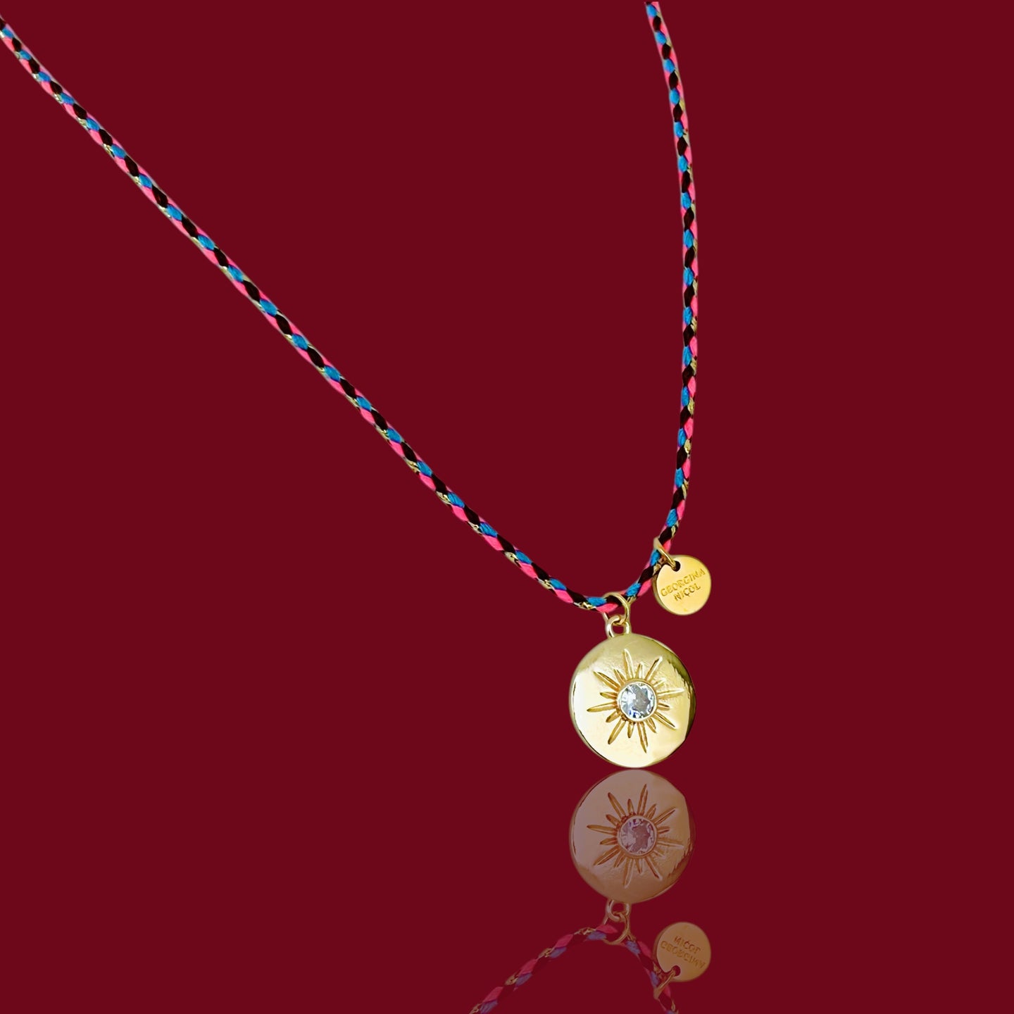 Energy & Vitality – Golden Sun Coin Necklace